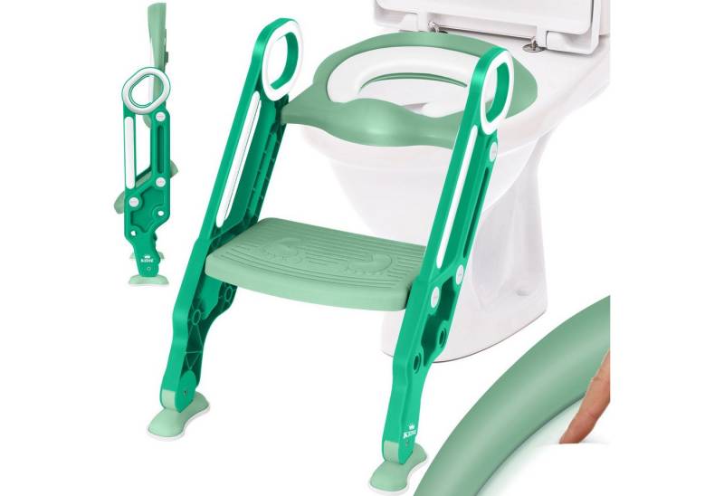 KIDIZ WC-Sitz, Kinder Toilettensitz Toilettentrainer mit Treppe und Griffe von KIDIZ
