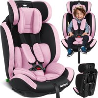 Kidiz - Autokindersitz Kindersitz Kinderautositz Autositz Sitzschale 9 kg - 36 kg 1-12 Jahre Gruppe 1/2/3 universal zugelassen nach ece R129/03 Rosa von KIDIZ