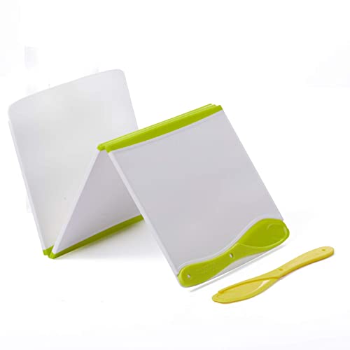 Kidsme Schneidebrett-Set – rutschfeste Kunststoff-Klapp-Schneidebretter mit Messer für die Küche, zweiseitig, tragbar, leicht, einfach zu tragen von KIDSME