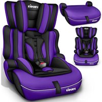 Autokindersitz Kinderautositz Autositz Kindersitz 9-36kg Gruppe 1+2+3 Schwarz/Lila - Kiduku von KIDUKU