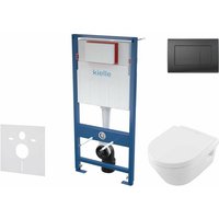 Genesis - Set Vorwandelement, wc Architectura und WC-Sitz Softclose, Betätigungsplatte Gemini iii, schwarz matt SANI11AK5100 - Kielle Genesis - Set Vorwandelement, wc Architectura und WC-Sitz Softclose, Betätigungsplatte Gemini iii, schwarz matt SANI11AK5100 - Kielle von KIELLE