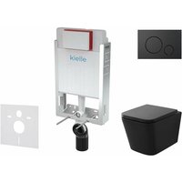 Genesis - Set Vorwandelement, wc Arkas i, Softclose-Sitz und Betätigungsplatte Gemini iv, schwarz matt 30505SZ13 - Kielle Genesis - Set Vorwandelement, wc Arkas i, Softclose-Sitz und Betätigungsplatte Gemini iv, schwarz matt 30505SZ13 - Kielle von KIELLE