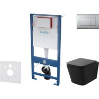 Genesis - Set Vorwandelement, wc Arkas i mit Softclose-Sitz und Betätigungsplatte Gemini iii, Chrom matt 30505SS42 - Kielle Genesis - Set Vorwandelement, wc Arkas i mit Softclose-Sitz und Betätigungsplatte Gemini iii, Chrom matt 30505SS42 - Kielle von KIELLE