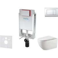 Kielle - Genesis - Set Vorwandelement, wc Gaia mit Softclose-Sitz und Betätigungsplatte Gemini iii, Chrom glänzend 30505SZ48 Kielle - Genesis - Set Vorwandelement, wc Gaia mit Softclose-Sitz und Betätigungsplatte Gemini iii, Chrom glänzend 30505SZ48 von KIELLE