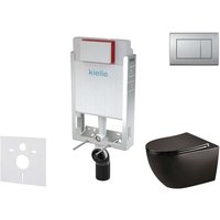 Genesis - Set Vorwandelement, wc Gaia mit Softclose-Sitz und Betätigungsplatte Gemini iii, Chrom matt 30505SZ45 - Kielle Genesis - Set Vorwandelement, wc Gaia mit Softclose-Sitz und Betätigungsplatte Gemini iii, Chrom matt 30505SZ45 - Kielle von KIELLE