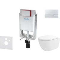 Genesis - Set Vorwandelement, wc Oudee Vortex mit Softclose-Sitz und Betätigungsplatte Gemini i, Chrom glänzend 30505SZ80 - Kielle Genesis - Set Vorwandelement, wc Oudee Vortex mit Softclose-Sitz und Betätigungsplatte Gemini i, Chrom glänzend 30505SZ80 - Kielle von KIELLE