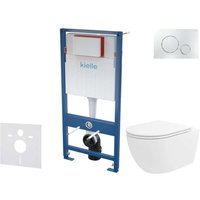 Genesis - Set Vorwandelement, wc Oudee Vortex mit Softclose-Sitz und Betätigungsplatte Gemini ii, Chrom glänzend 30505SS92 - Kielle Genesis - Set Vorwandelement, wc Oudee Vortex mit Softclose-Sitz und Betätigungsplatte Gemini ii, Chrom glänzend 30505SS92 - Kielle von KIELLE