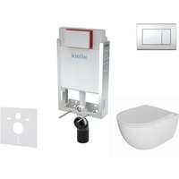 Kielle - Genesis - Set Vorwandelement, wc Oudee mit Softclose-Sitz und Betätigungsplatte Gemini iii, Chrom glänzend 30505SZ69 Kielle - Genesis - Set Vorwandelement, wc Oudee mit Softclose-Sitz und Betätigungsplatte Gemini iii, Chrom glänzend 30505SZ69 von KIELLE