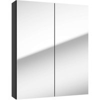 Kielle - Vega - Spiegelschrank, 60x73x15 cm, schwarz matt 50118604 Kielle - Vega - Spiegelschrank, 60x73x15 cm, schwarz matt 50118604 von KIELLE