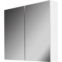 Kielle - Vega - Spiegelschrank, 80x73x15 cm, Weiß glänzend 50118800 Kielle - Vega - Spiegelschrank, 80x73x15 cm, Weiß glänzend 50118800 von KIELLE