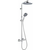 Oudee - Duschset mit Thermostat, 26 cm, 3 Strahlarten, verchromt 20602010 - Kielle von KIELLE