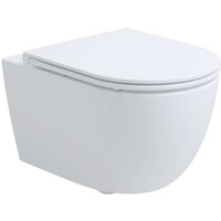 Oudee - Wand-WC mit SoftClose-Sitz, Rimless Vortex+, weiß 30102006 - Kielle von KIELLE