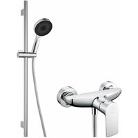 Vega - Duschset mit Unterputzarmatur, Duschstange, Brauseschlauch und Kopfbrause, verchromt 20618SN10 - Kielle Vega - Duschset mit Unterputzarmatur, Duschstange, Brauseschlauch und Kopfbrause, verchromt 20618SN10 - Kielle von KIELLE