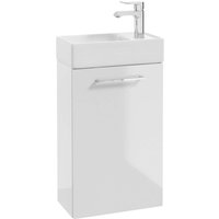 kielle Vega - Schrank mit Handwaschbecken, 40x68x22 cm, weiß glänzend 50018S40 kielle Vega - Schrank mit Handwaschbecken, 40x68x22 cm, weiß glänzend 50018S40 von KIELLE