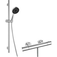 kielle Oudee - Duschset mit Thermostatarmatur, Stange, Schlauch und Handbrause, Chrom 20602SNT10 kielle Oudee - Duschset mit Thermostatarmatur, Stange, Schlauch und Handbrause, Chrom 20602SNT10 von KIELLE