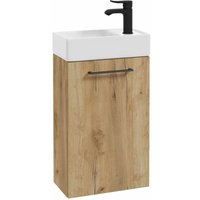 kielle Vega - Schrank mit Handwaschbecken, 40x68x22 cm, Eiche Gold 50018S41 von KIELLE