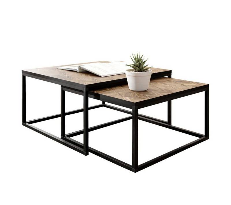 KIER FURNITURE Couchtisch 2er Set - 75x75 und 65x65 cm, Art Deco KIER FURNITURE Couchtisch 2er Set - 75x75 und 65x65 cm, Art Deco von KIER FURNITURE