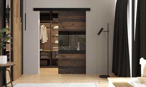 KIER FURNITURE Schiebetüren LUMBA DUO – Schiebetür Komplettset Schiene Komplettset Mit Tür – Zimmertüren Mit Zarge Komplett - 96x205x1,6cm - Old Style KIER FURNITURE Schiebetüren LUMBA DUO – Schiebetür Komplettset Schiene Komplettset Mit Tür – Zimmertüren Mit Zarge Komplett - 96x205x1,6cm - Old Style von KIER FURNITURE