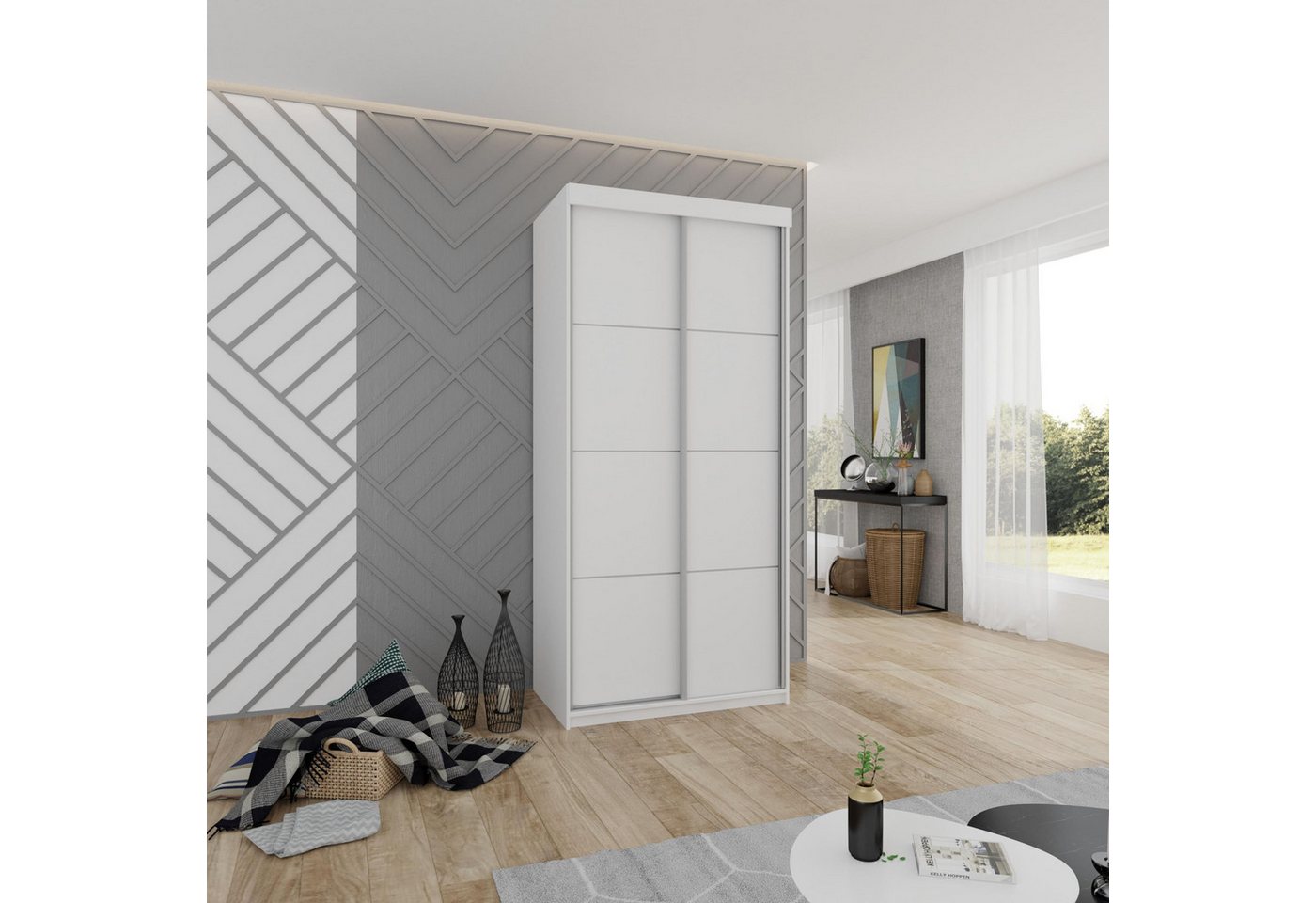 KIER FURNITURE Schwebetürenschrank Schrank Schlafzimmer TOP PLUS B-25, Kleiderschränke – 100x200x62 cm KIER FURNITURE Schwebetürenschrank Schrank Schlafzimmer TOP PLUS B-25, Kleiderschränke – 100x200x62 cm von KIER FURNITURE