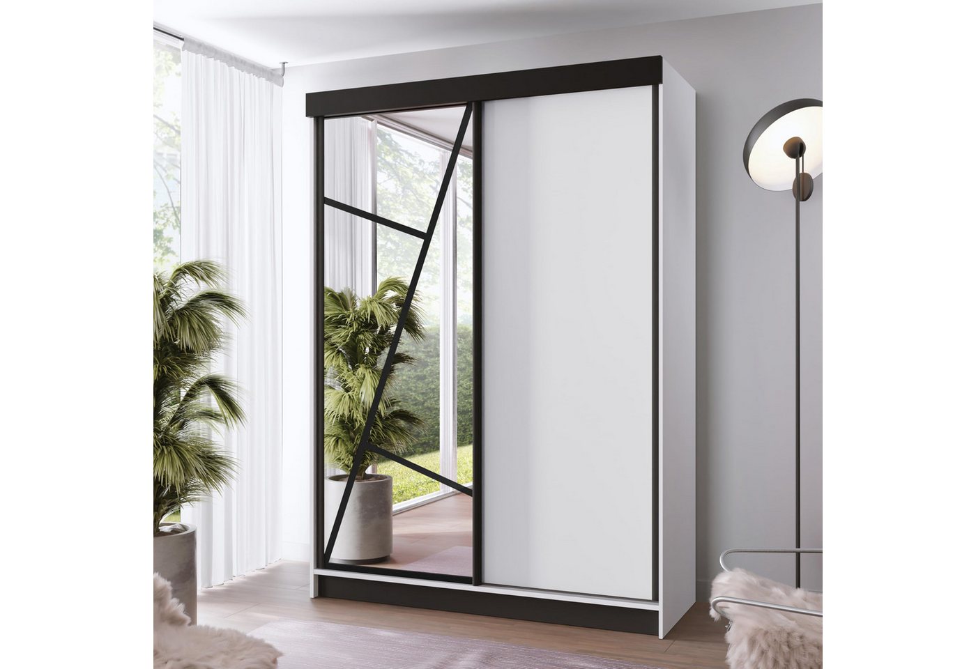 KIER FURNITURE Schwebetürenschrank Schrank Schlafzimmer VENA, Kleiderschränke – 138x205x59 cm KIER FURNITURE Schwebetürenschrank Schrank Schlafzimmer VENA, Kleiderschränke – 138x205x59 cm von KIER FURNITURE