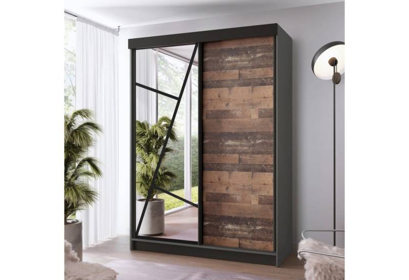 KIER FURNITURE Schwebetürenschrank Schrank Schlafzimmer VENA, Kleiderschränke – 138x205x59 cm KIER FURNITURE Schwebetürenschrank Schrank Schlafzimmer VENA, Kleiderschränke – 138x205x59 cm von KIER FURNITURE