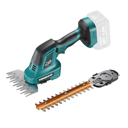 KIESBOHR Akku-Heckenschere Kompatibel mit Makita 18V Akkus, 2 IN 1 Grasschere und Strauchschere CSL302 mit 15cm Grasschere und 20cm Strauchschere Klingen (ohne Akku und Ladegerät) KIESBOHR Akku-Heckenschere Kompatibel mit Makita 18V Akkus, 2 IN 1 Grasschere und Strauchschere CSL302 mit 15cm Grasschere und 20cm Strauchschere Klingen (ohne Akku und Ladegerät) von KIESBOHR