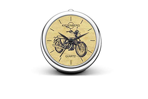 KIESENBERG Design Tischuhr Geschenk für Moto Guzzi V7 Motorrad Fan Uhr T-20421 von KIESENBERG