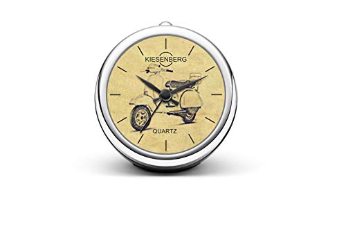 KIESENBERG Design Tischuhr Geschenk für Vespa PX Motorrad Fan Uhr T-20424 von KIESENBERG