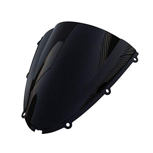 Motorrad Windschutzscheibe Windschutz Air Windabweiser/Passend for Kawasaki ZX6R 2005 2006 2008 ZX10R 2007 2008 ZX 6R 05 08 10R 07 08 Scheiben Windabweiser (Color : 1 Piece Black) von KIESEY