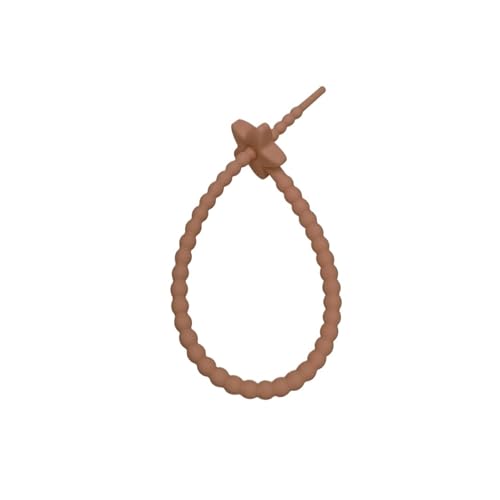 10 stücke Reusable Self-Locking Draht Strap 22CM Befestigungs Clips DIY Materialien Draht Kabel Zip Krawatten(Coffee) von KIFSDLF