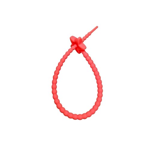 10 stücke Reusable Self-Locking Draht Strap 22CM Befestigungs Clips DIY Materialien Draht Kabel Zip Krawatten(Red) von KIFSDLF