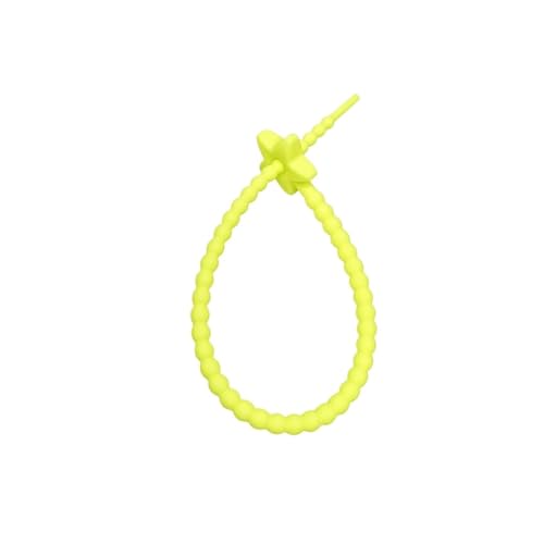 10 stücke Reusable Self-Locking Draht Strap 22CM Befestigungs Clips DIY Materialien Draht Kabel Zip Krawatten(Yellow) von KIFSDLF
