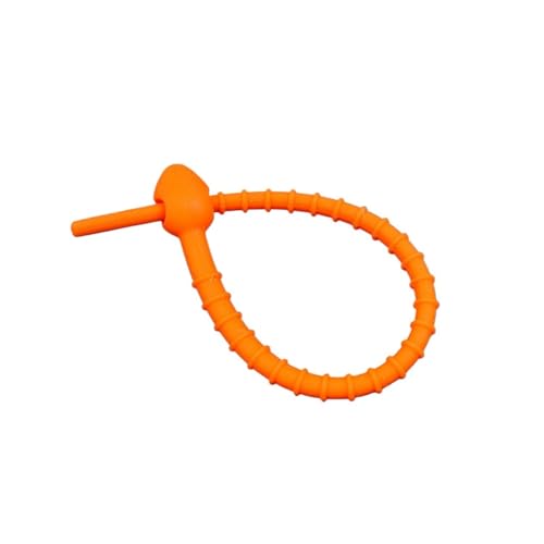 10 stücke Silikon Kabelbinder Abdichtung Krawatten Silikon Kabel Strap Draht Organizer Daten Kabel Clip Kabelbinder Kabel(Orange) von KIFSDLF