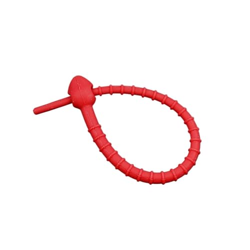 10 stücke Silikon Kabelbinder Abdichtung Krawatten Silikon Kabel Strap Draht Organizer Daten Kabel Clip Kabelbinder Kabel(Red) von KIFSDLF