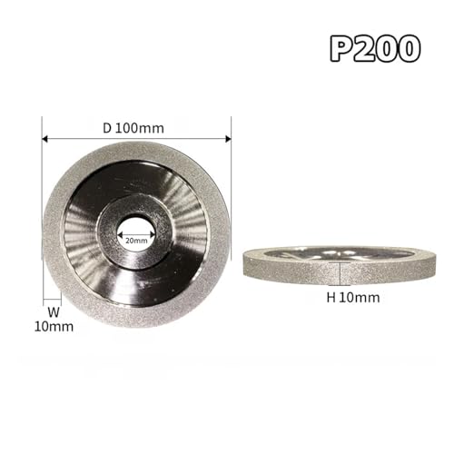 100 mm Diamant-Schleiffächerrad, Schleifscheibe, Kreisschärfer, Scheibe P100 – P600(P200) von KIFSDLF