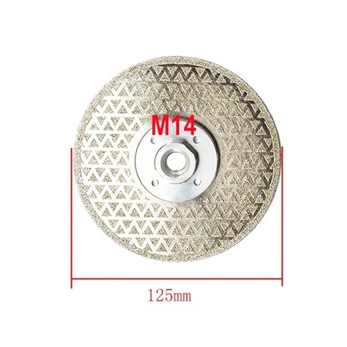 115/125 mm * M14 galvanisierte Diamant-Trennklinge, Schleifscheibe for Trennen und Finishen von Granit auf Winkelschleifern, Elektrowerkzeug(125mmxM14 A) von KIFSDLF