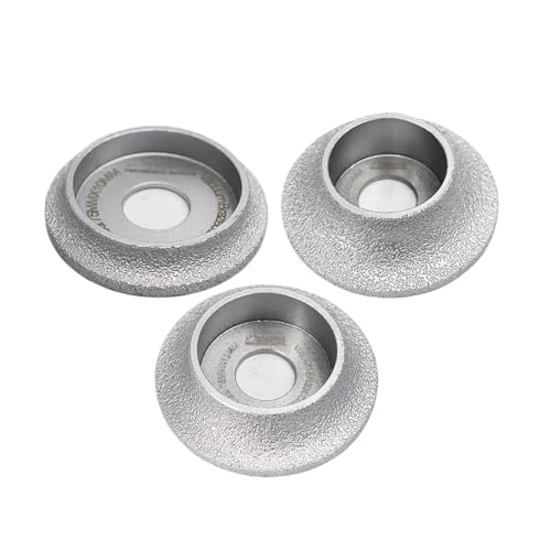 1pc Diamant-Schleifscheibe Vakuumgelötete Schleifscheibe Demi-Bullnose-Kantenprofilscheibe Fliesendurchmesser 3 Zoll/75 mm(75x15mm) von KIFSDLF