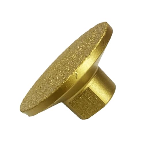 2 Zoll 50 mm gelöteter Diamantschleifkopf for Stein, Marmor, Quarz, Keramikfliesen, Kanten, Desktop-Gelenk, Winkelschleifer, Polierblock(100,M14) von KIFSDLF