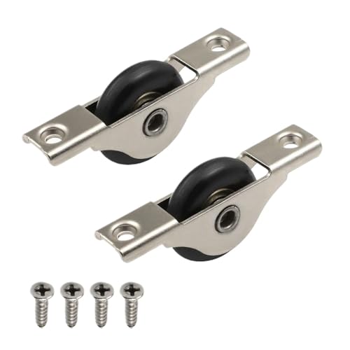 30mm/1,18 "Durchmesser Räder Heavy Duty Nylon Bildschirm Tür Rollen Schiebe Rad Möbel Roller Pulley(2pcs) von KIFSDLF
