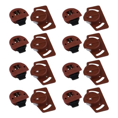 4/8 Paare Schrank Schiebetür Zahnrad Platine Innen Panel Kit Guide Möbel Kleiderschrank Roller(8 Pair) von KIFSDLF