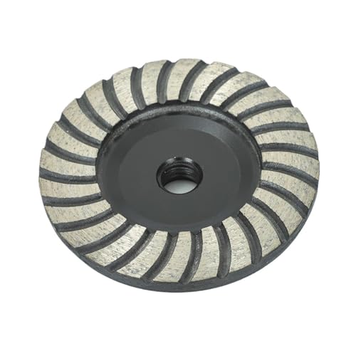 4“ 100 mm M14 Schraube Schwarzer Diamant-Schleifteller Winkelschleifer Pad Stein Zement Betonboden Gebogene Oberfläche Schüssel Polierblock(220) von KIFSDLF