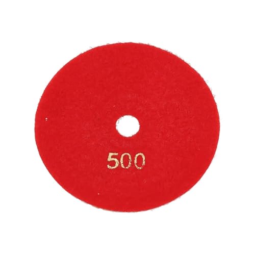 4 Zoll 30–10000er-Diamant-Polierpads, Nass/Trocken, for Granit, Stein, Beton, Marmor, Schleifscheiben, 100 mm, mit Klettverschluss(500grit) von KIFSDLF