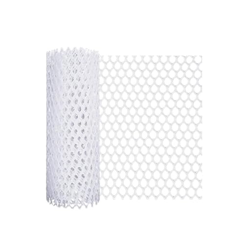 40x300cm Sicherheitsnetz Kunststoffnetz Hühnerdrahtzaun Zuchtnetz Isolationsschutz Kind Katze Haustier Huhn Garten Mesh(White) von KIFSDLF