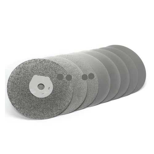 5" Zoll 125 mm Körnung 60–3000 Diamant-Schleifscheibe, beschichtete flache Lap-Disk, Lapidarwerkzeuge, Edelstein, Schmuck, Glas(180) von KIFSDLF