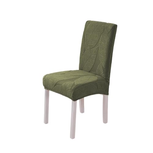 KIFSDLF 1/2/4/6 Stück elastischer Stuhlbezug, Jacquard-Stuhlbezüge in Universalgröße, großer Haussitzbezug for Sitzzimmerstühle for Zuhause(Green,1pc) von KIFSDLF