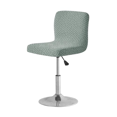 KIFSDLF 1 PC Jacquard Bar Stuhlbezug Kurze Rückenlehne Barhocker Sitz Schonbezüge Hotel Bankett Esszimmer Kleine Größe Stuhl Fall Volltonfarbe(Color 06) von KIFSDLF