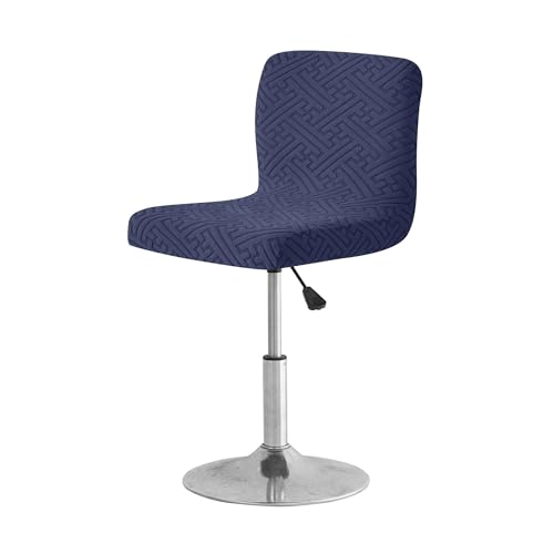 KIFSDLF 1 PC Jacquard Bar Stuhlbezug Kurze Rückenlehne Barhocker Sitz Schonbezüge Hotel Bankett Esszimmer Kleine Größe Stuhl Fall Volltonfarbe(Color 08) von KIFSDLF
