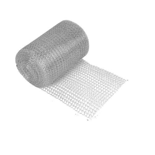 KIFSDLF 1 Rolle geflochtenes Edelstahlgeflecht Eichhörnchenabwehrmittel for den Außenbereich, Flexibles Tiersignal-Abschirmnetz for den Garten und das Haus(12.7cm x 15m 1 Roll) von KIFSDLF