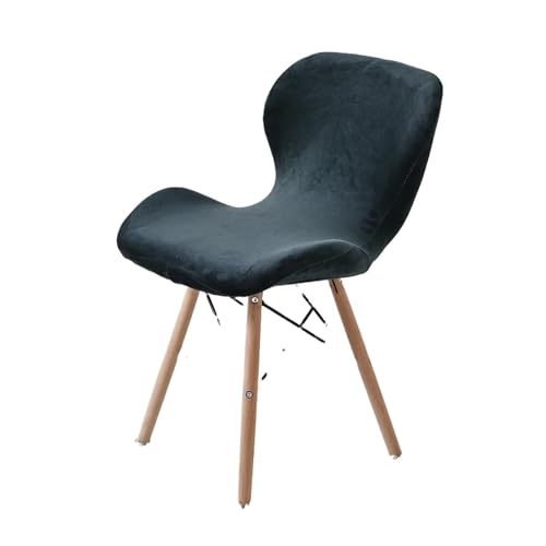 KIFSDLF 1 x elastischer Stuhlbezug in Schmetterlingsform, einfarbig, geeignet for Schutz von Hotel- und Bürostühlen(Dark Blue) von KIFSDLF