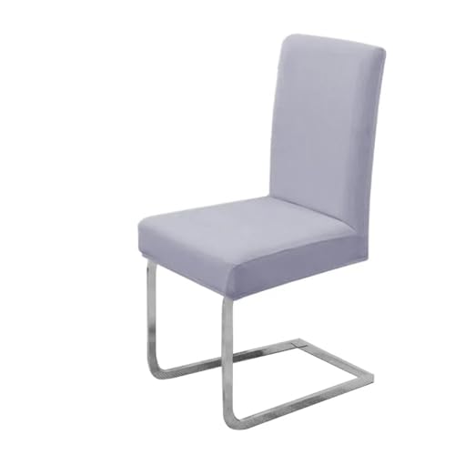 KIFSDLF 1PC Wasserdicht Stuhl Abdeckung Einfarbig Esszimmer Sitz Fall Stretch Küche Hochzeit Hotel Bankett Restaurant(Light Grey) von KIFSDLF